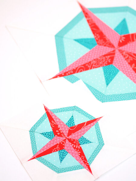 Nautical quilt patterns - Sailor's Compass quilt pattern