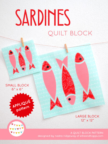 Nautical quilt patterns - Sardines quilt pattern