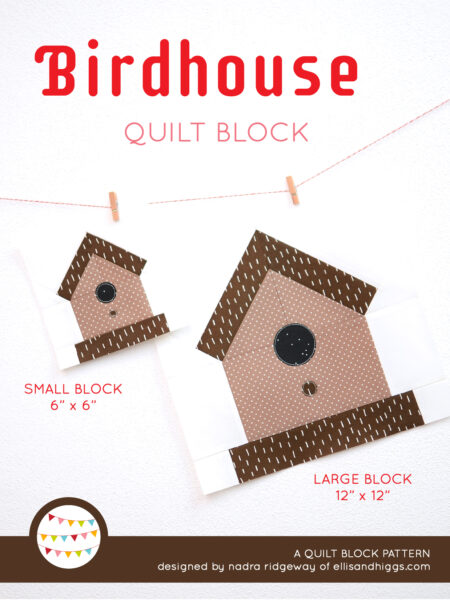 Spring quilt patterns - Birdhouse quilt pattern