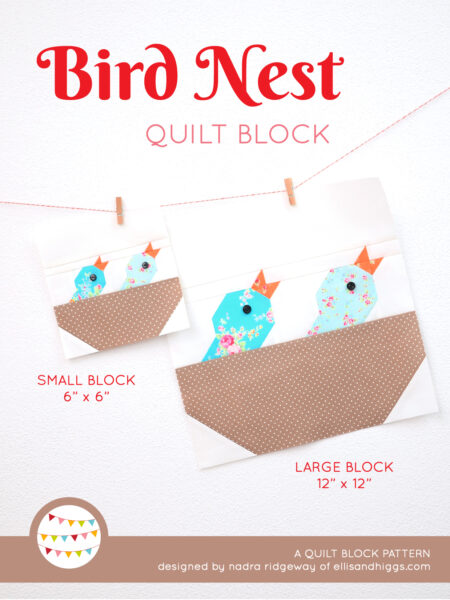 Spring quilt patterns - Bird Nest quilt pattern