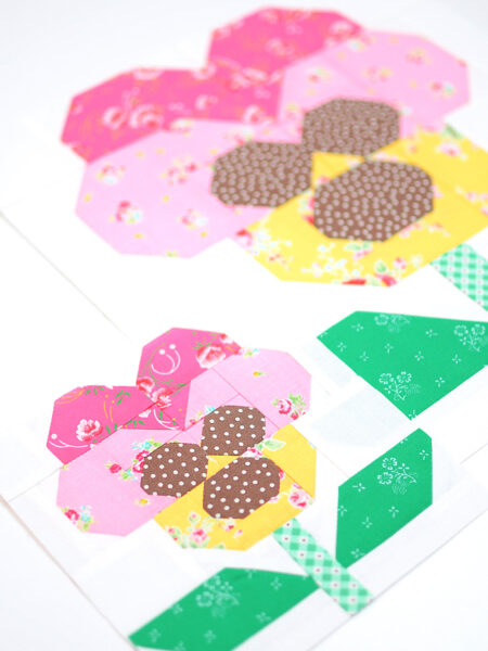 Spring quilt patterns - Pansy quilt pattern