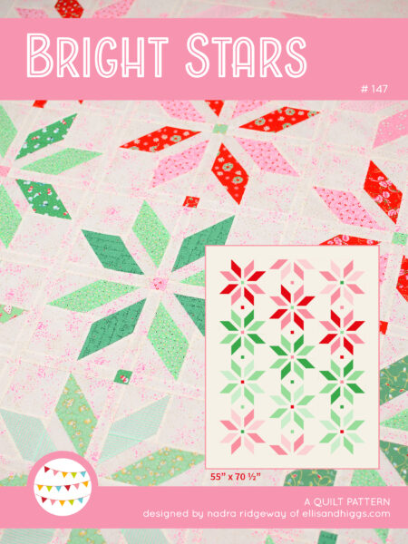 Christmas quilt pattern - Bright Stars quilt pattern
