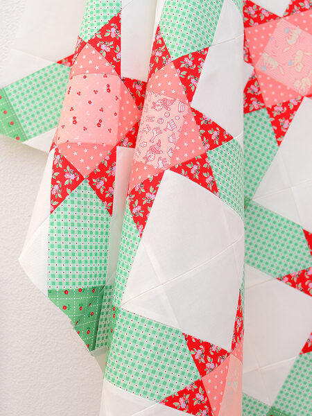 Christmas quilt pattern - Winter Stars quilt pattern