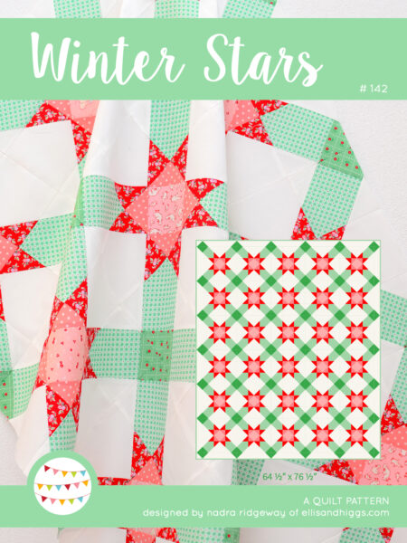 Christmas quilt pattern - Winter Stars quilt pattern