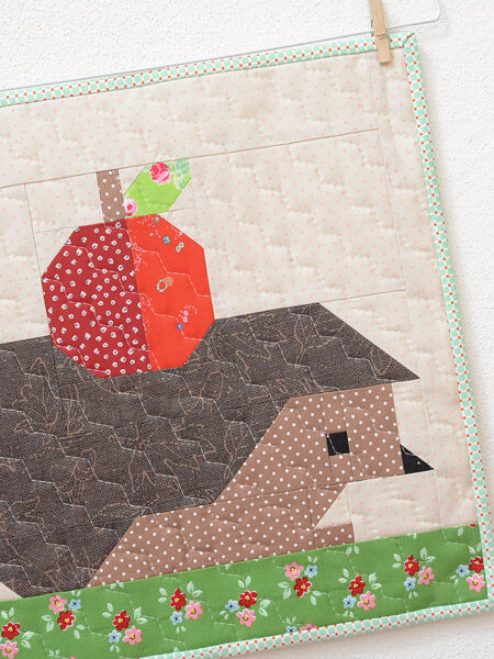 Fall quilt pattern - Hedgehog quilt pattern