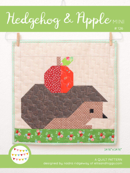 Fall quilt pattern - Hedgehog quilt pattern