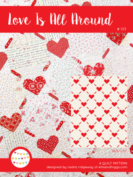 Heart quilt pattern - Grid Heart quilt pattern