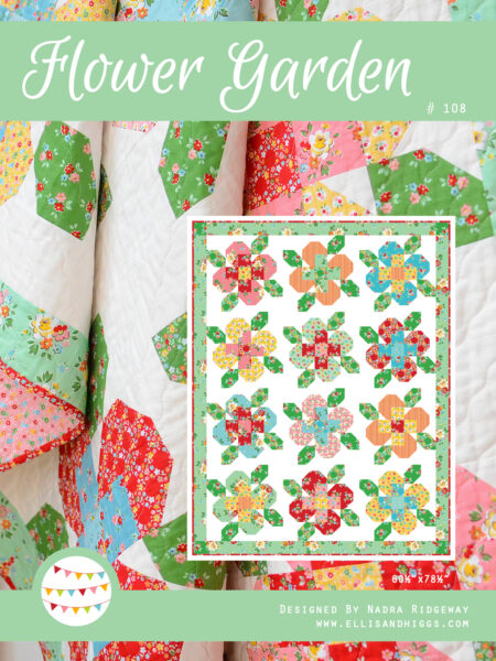 Spring quilt pattern - Flower Garden quilt pattern