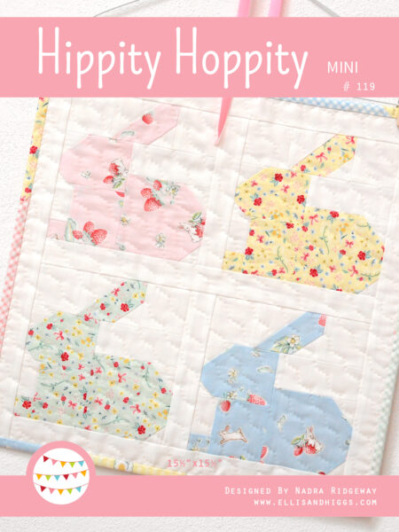 Spring quilt pattern - Bunny mini quilt pattern