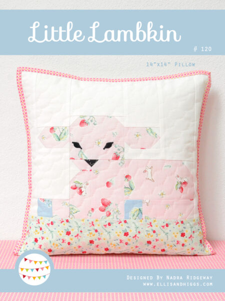Spring quilt pattern - Little Lambkin pillow pattern