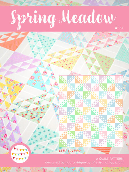 Spring quilt pattern - Spring meadow quilt pattern