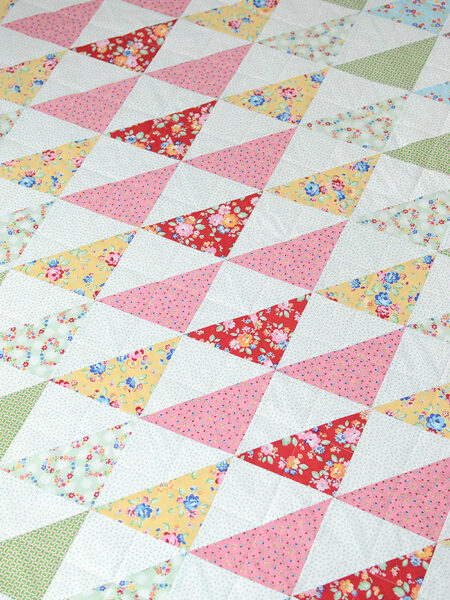 Summer quilt pattern - Rainbow Geese quilt pattern