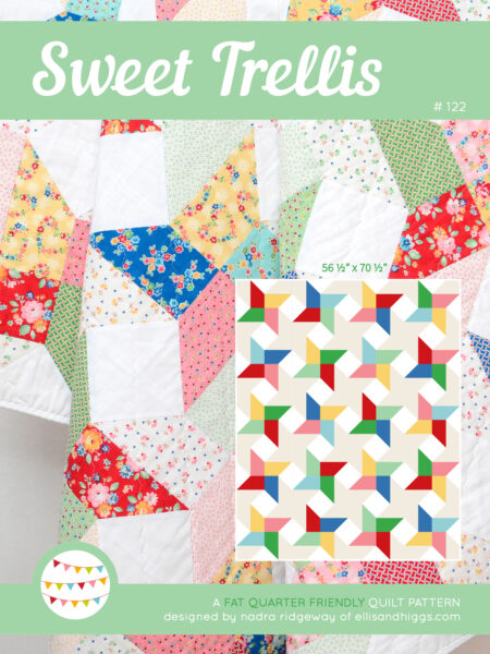 Summer quilt pattern - Sweet Trellis quilt pattern