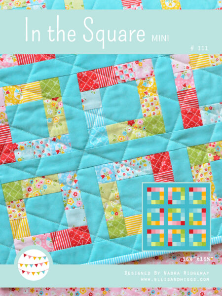 Summer quilt pattern - In the Square mini quilt pattern