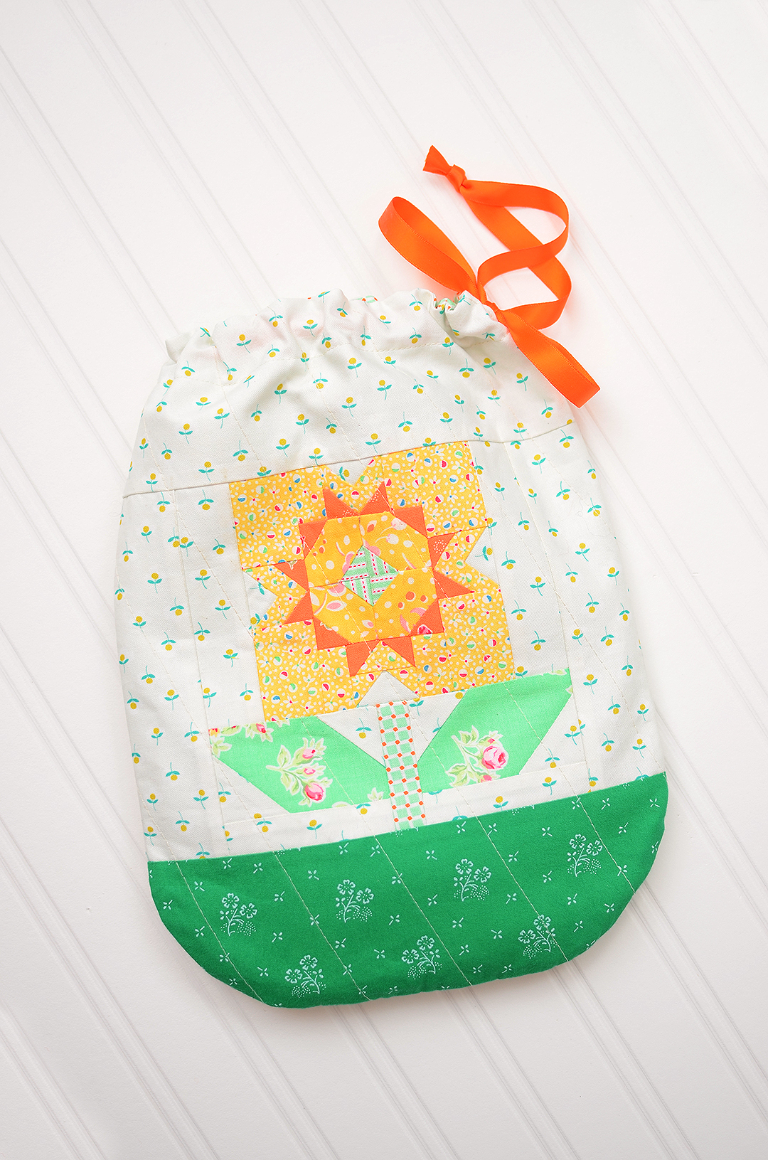 Quilted Gift Bag Pattern - A Spring quilt pattern add-on by Nadra Ridgeway of ellis & higgs