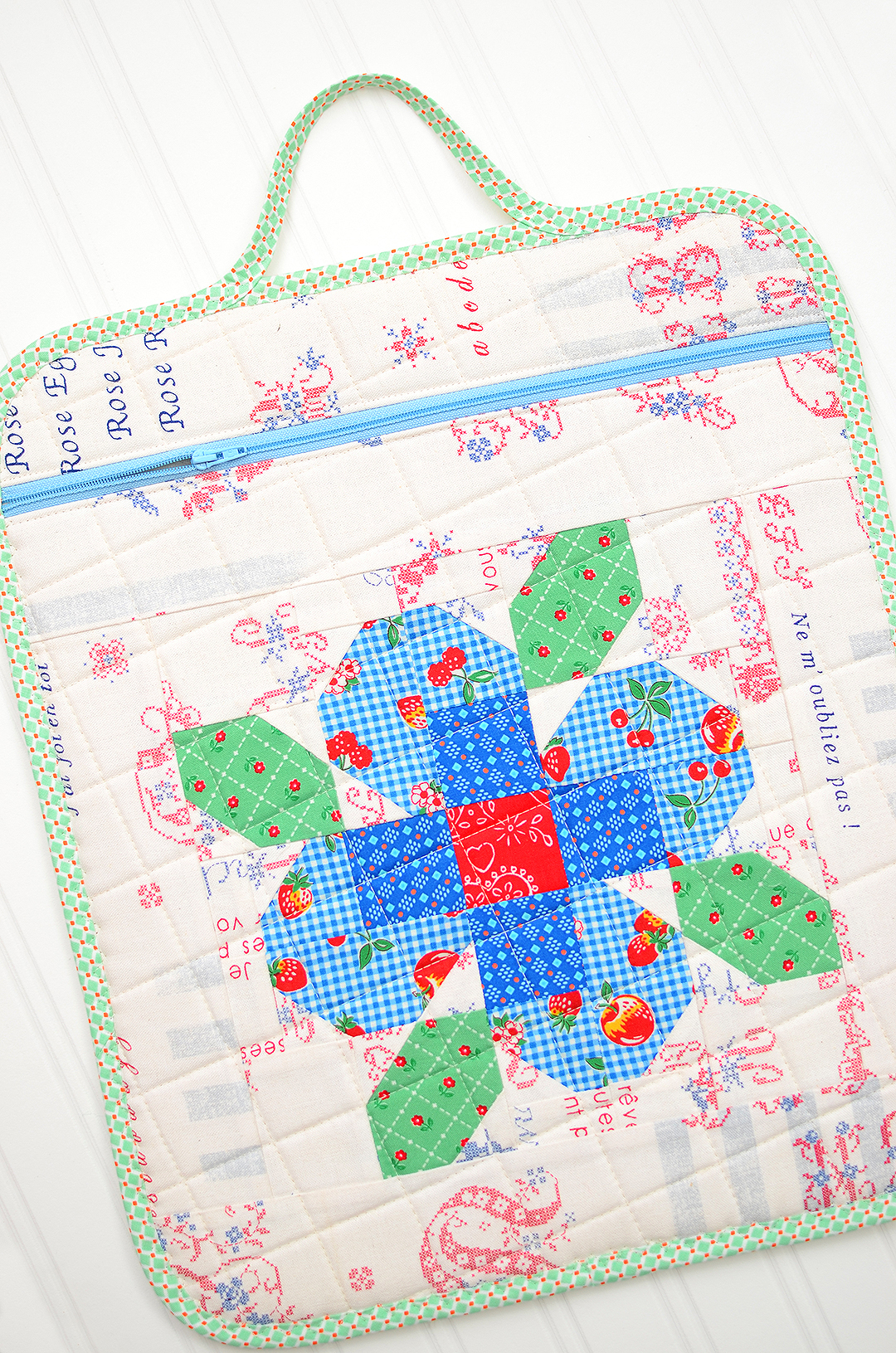 Quilted Gift Bag Pattern - An easy quilt pattern add-on by Nadra Ridgeway of ellis & higgs