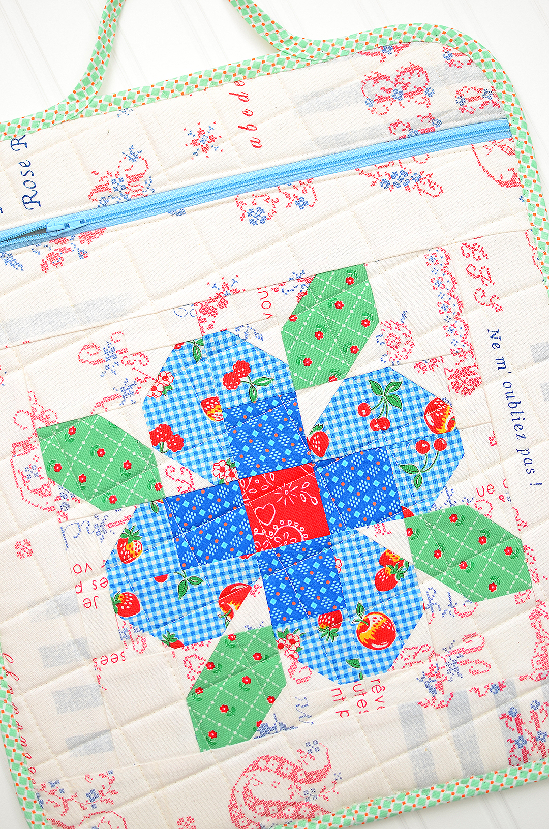 Quilted Gift Bag Pattern - An easy quilt pattern add-on by Nadra Ridgeway of ellis & higgs