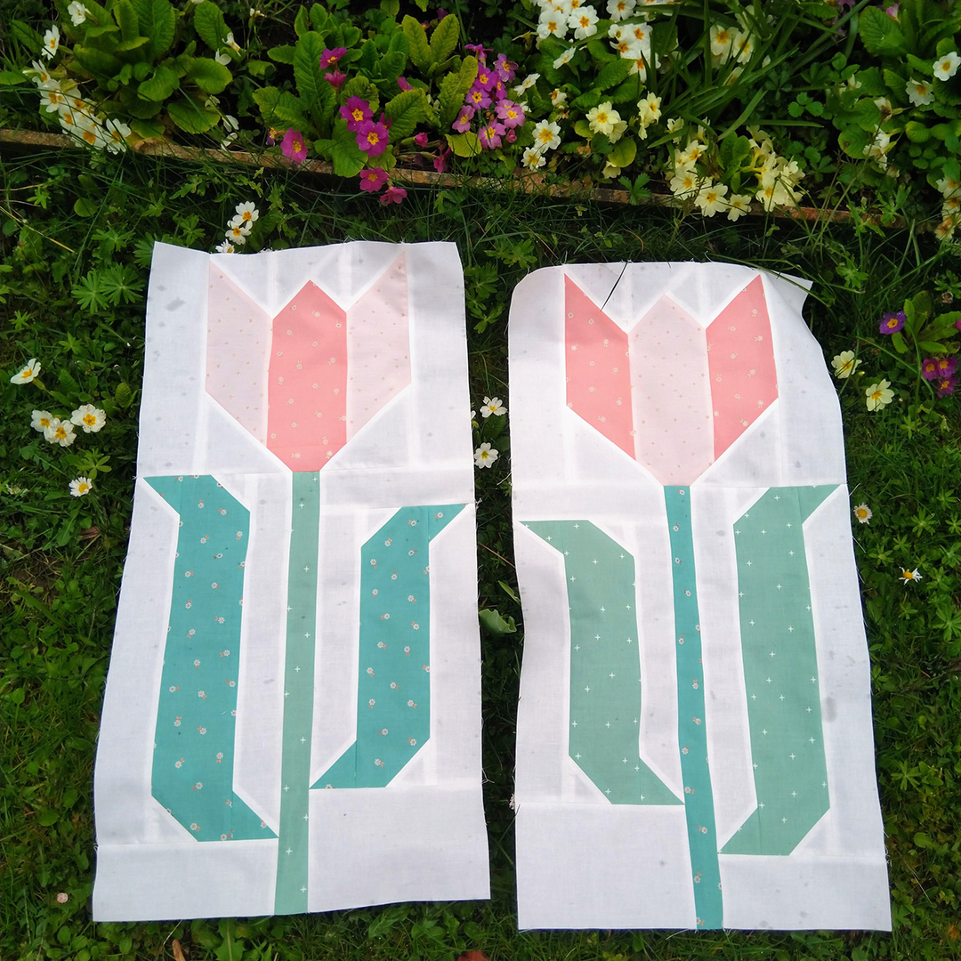Tulip Quilt - an easy quilt pattern by Nadra Ridgeway of ellis & higgs
