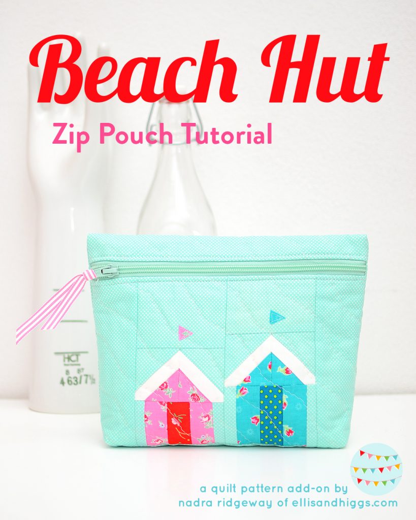 Nautical Zip Pouch - an easy quilt pattern by Nadra Ridgeway of ellis & higgs