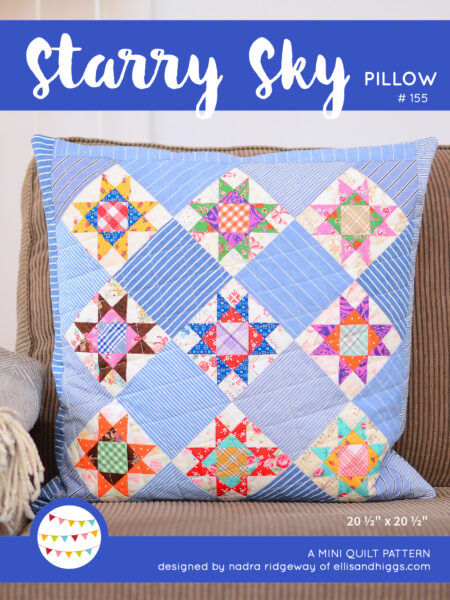 Starry Sky Pillow pattern - Star Quilt Pattern