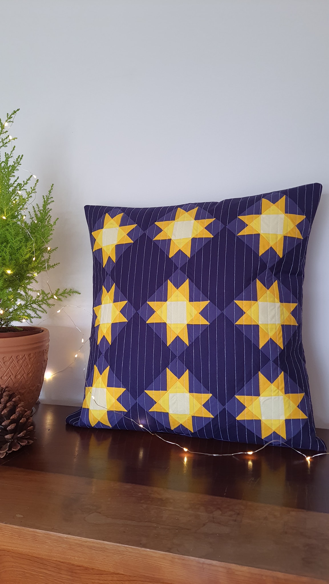 Starry Sky Pillow pattern - Star Quilt Pattern