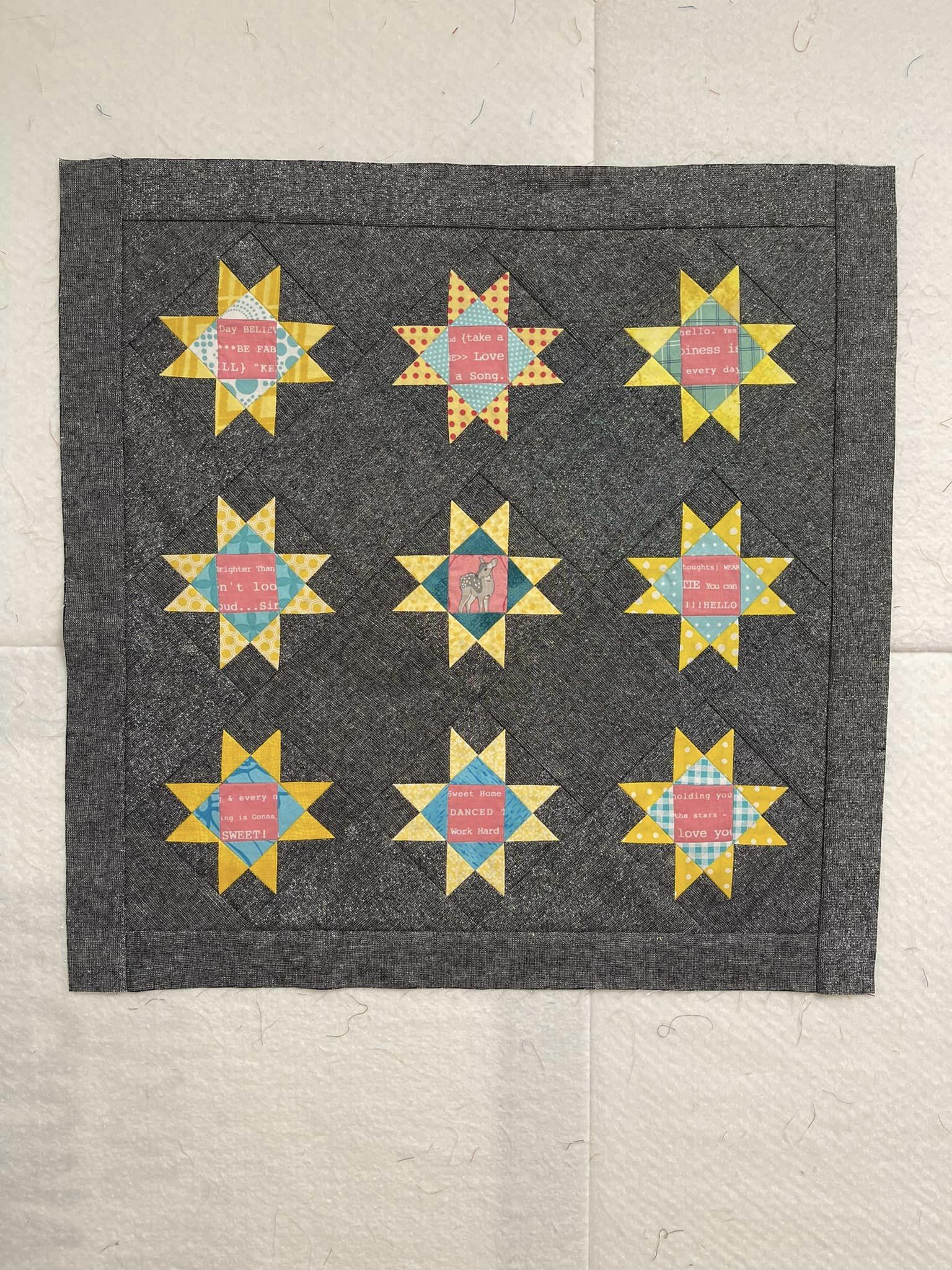 Starry Sky Pillow pattern - Star Quilt Pattern