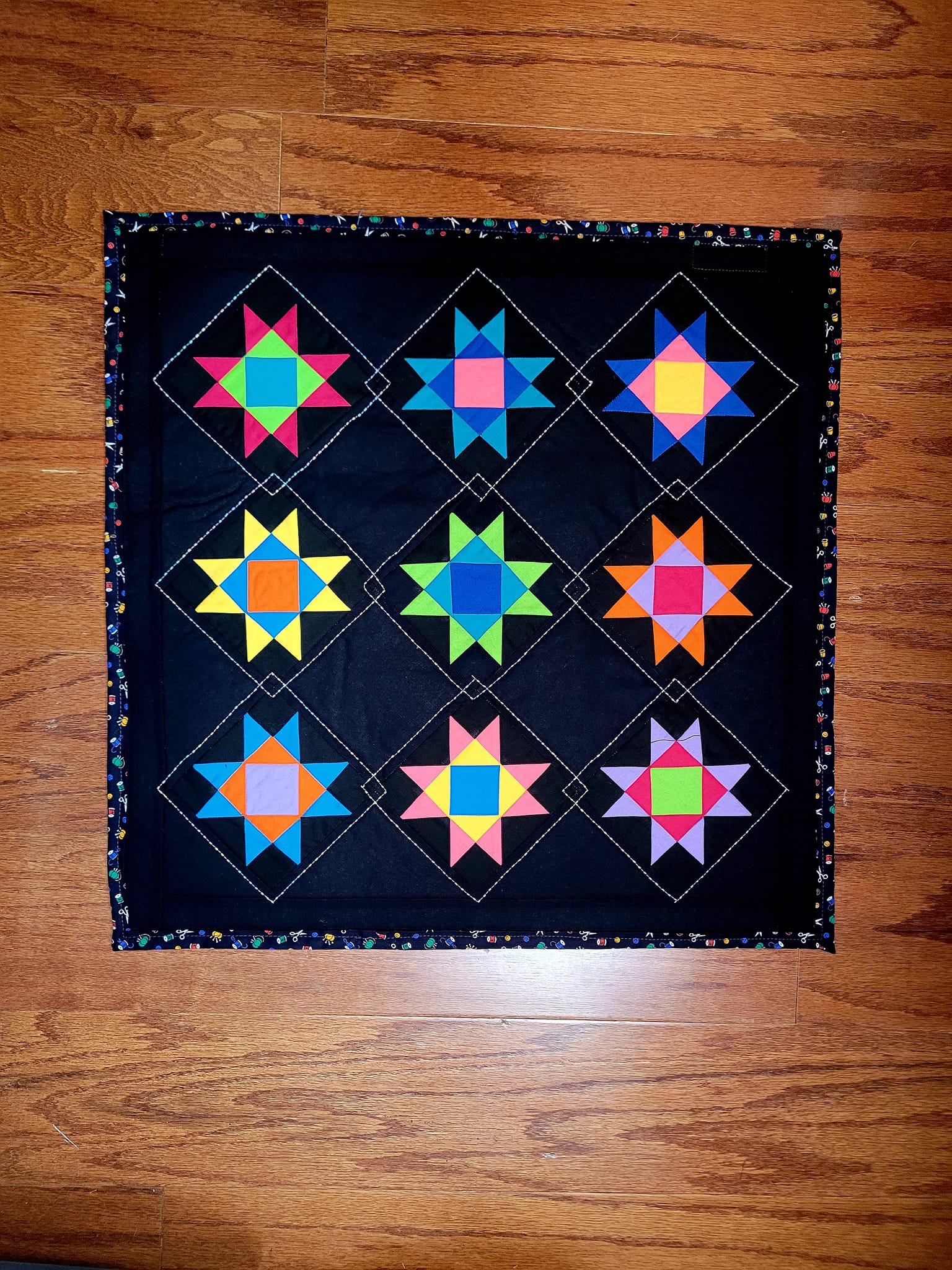 Starry Sky Pillow pattern - Star Quilt Pattern
