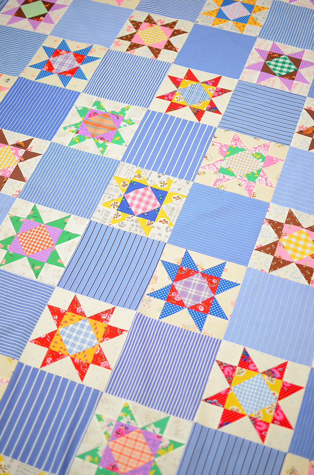 Starry Sky quilt pattern - Star Quilt Pattern