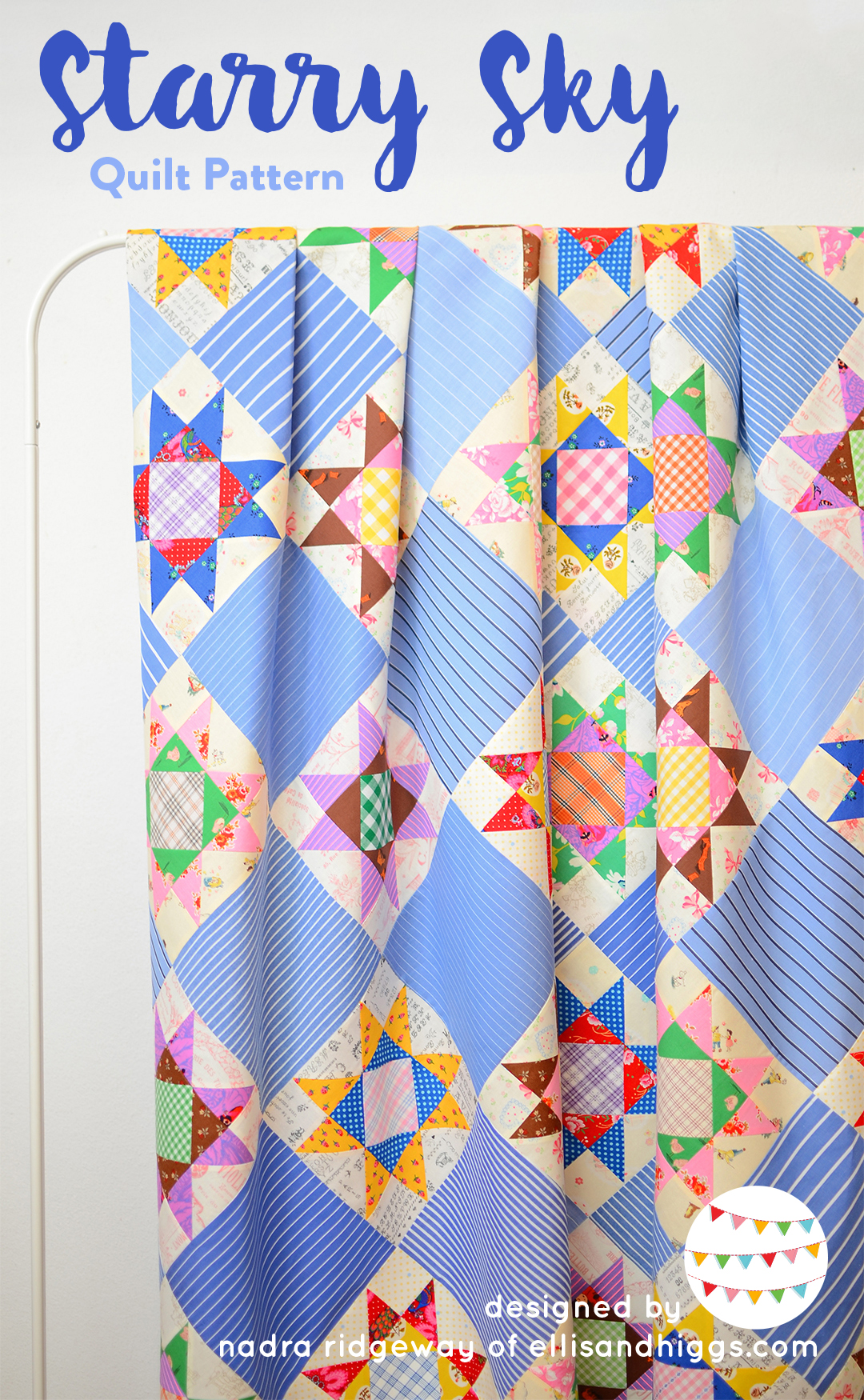 Starry Sky quilt pattern - Star Quilt Pattern